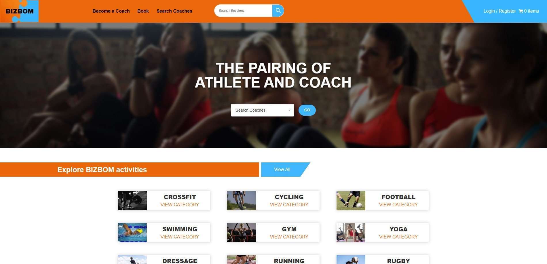 Bizbom website design project