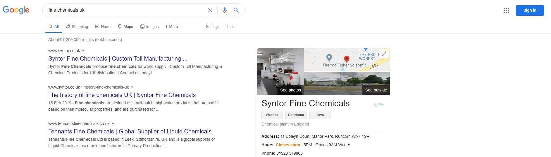 SEO Syntor Fine Chemicals